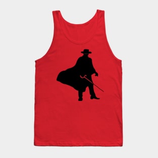 Zorro's Silhouette (Black) Tank Top